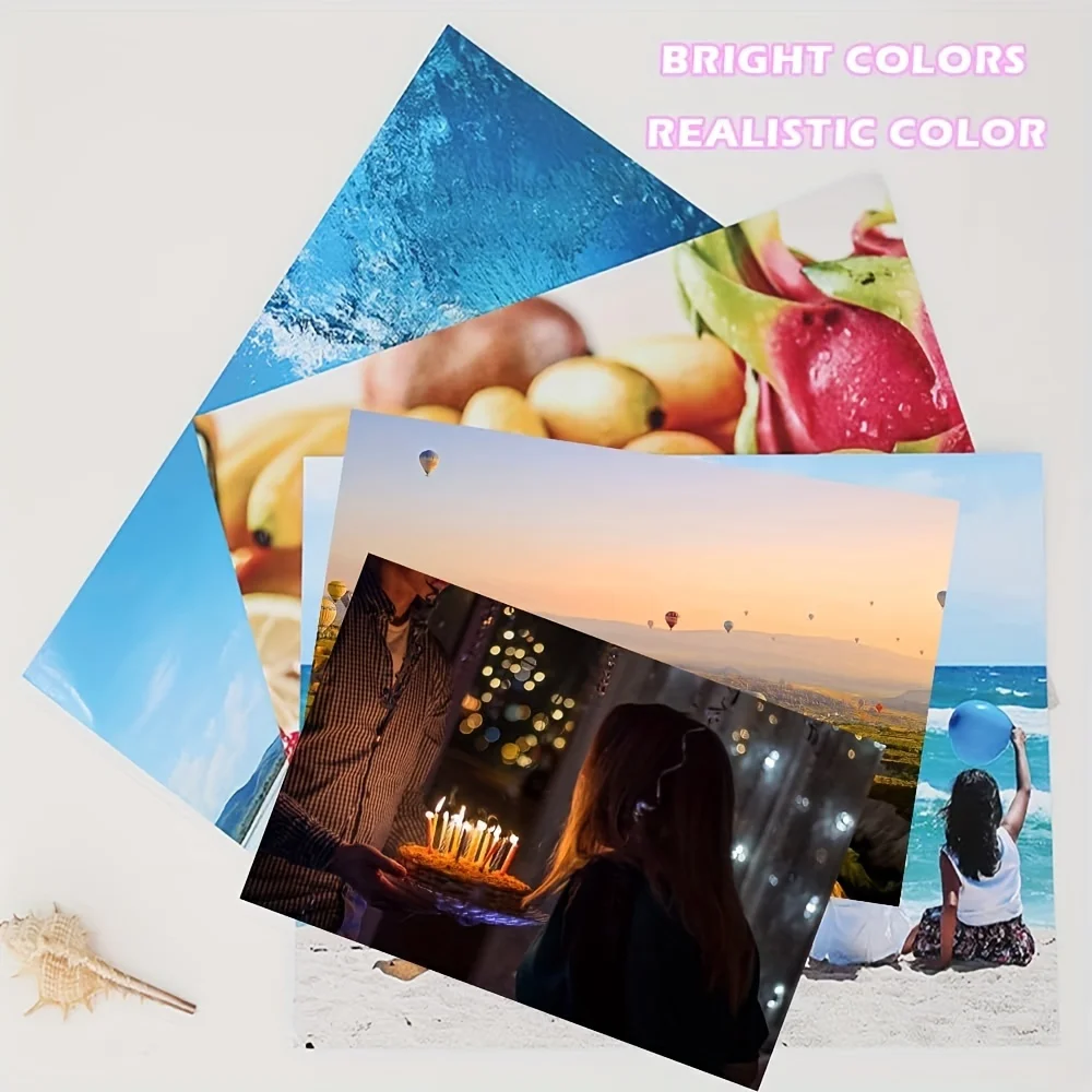 100 Sheets Photo Paper,3.5×5 Inch 48Ib 3R 180G Premium Glossy Photo Paper Picture Paper for Inkjet Printer Brochure Paper Glossy