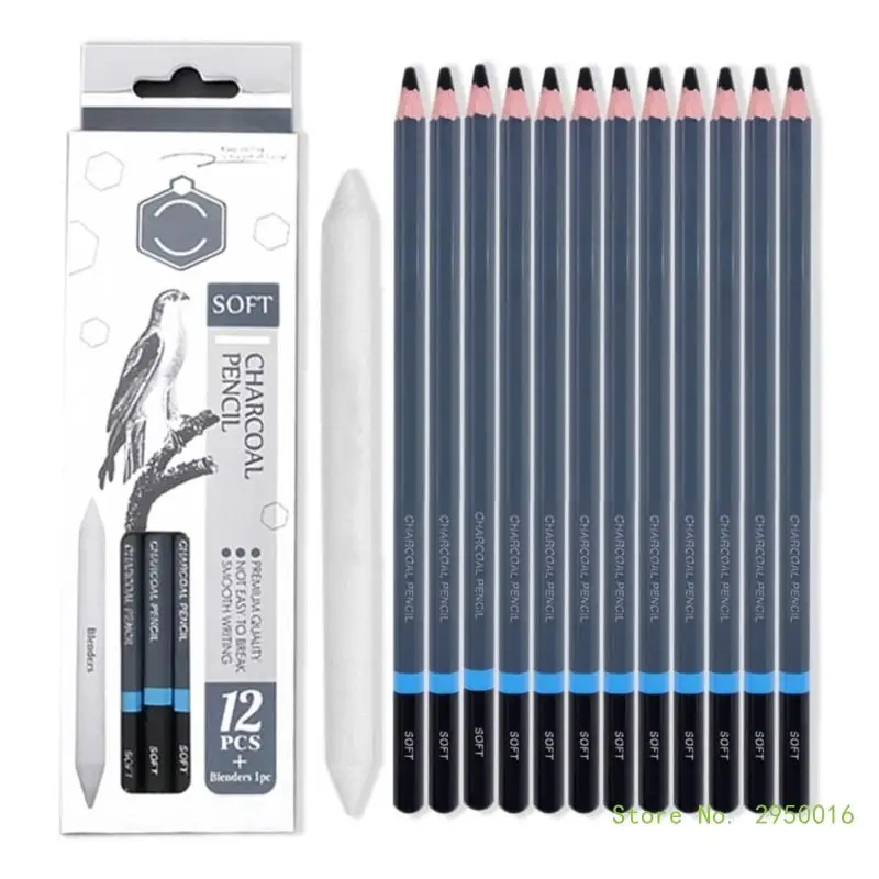 

13Pcs Drawing Pencils Professional Sketching Pencils Charcoal Pencils Set Art Drawing Pencil for Artist Beginner Student