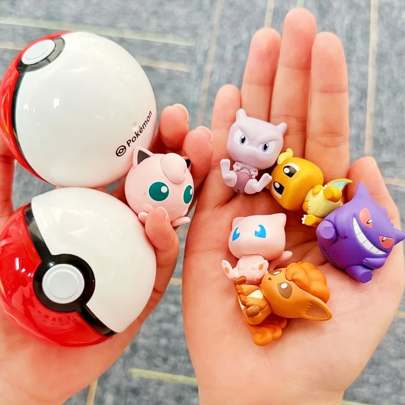 

Funism Original Pokemon Little Adventure 3th Blind Box Poke Ball Figures Gengar Vulpix Mewtwo Mini Mew Toys Model Ornament Gifts
