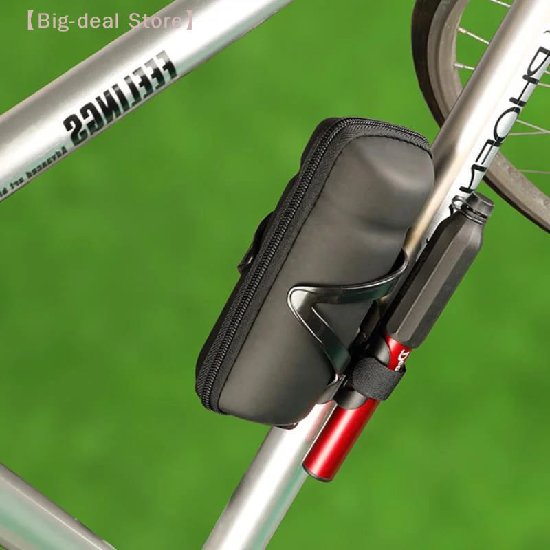 【M】Bicycle Tools Storage Box for Bottle Cage Mount, Waterproof Large Capacity Case for Repair Kits Glasses Keys on Bike