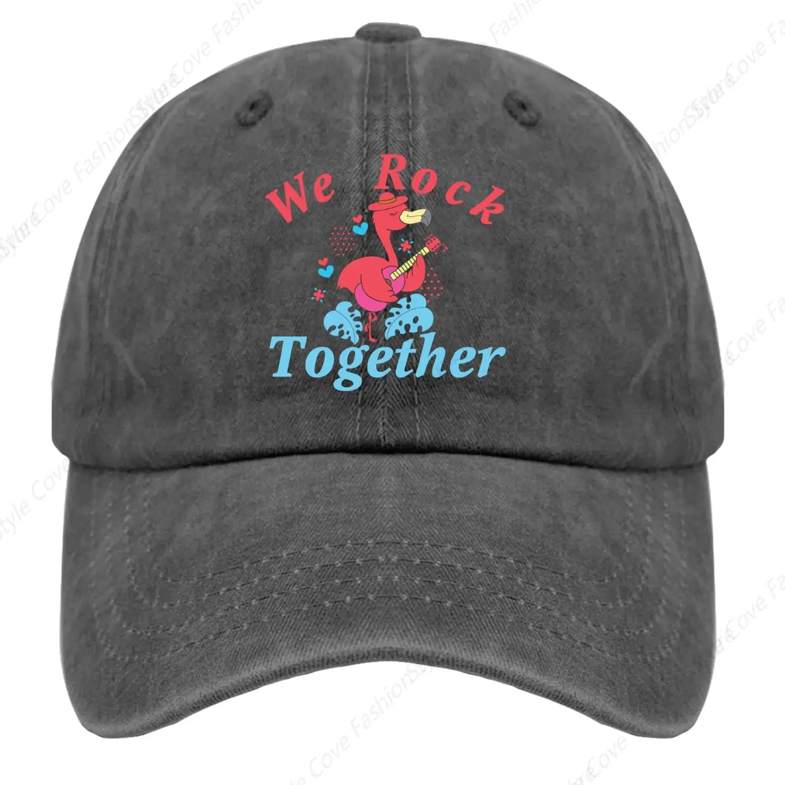 

We Rock Together Hands Rock Guitar Lovers Funny Cap Funny Trucker Hat Pure Cotton Cap Men Women Baseball Cap Breathable Hat