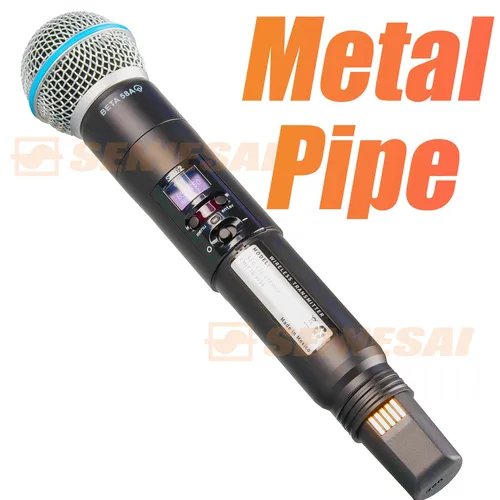 Imagen 2 del producto ¡Calidad superior! SLXD4 micrófono inalámbrico Dual profesional puesta en escena 2 canales UHF Karaoke Metal de mano