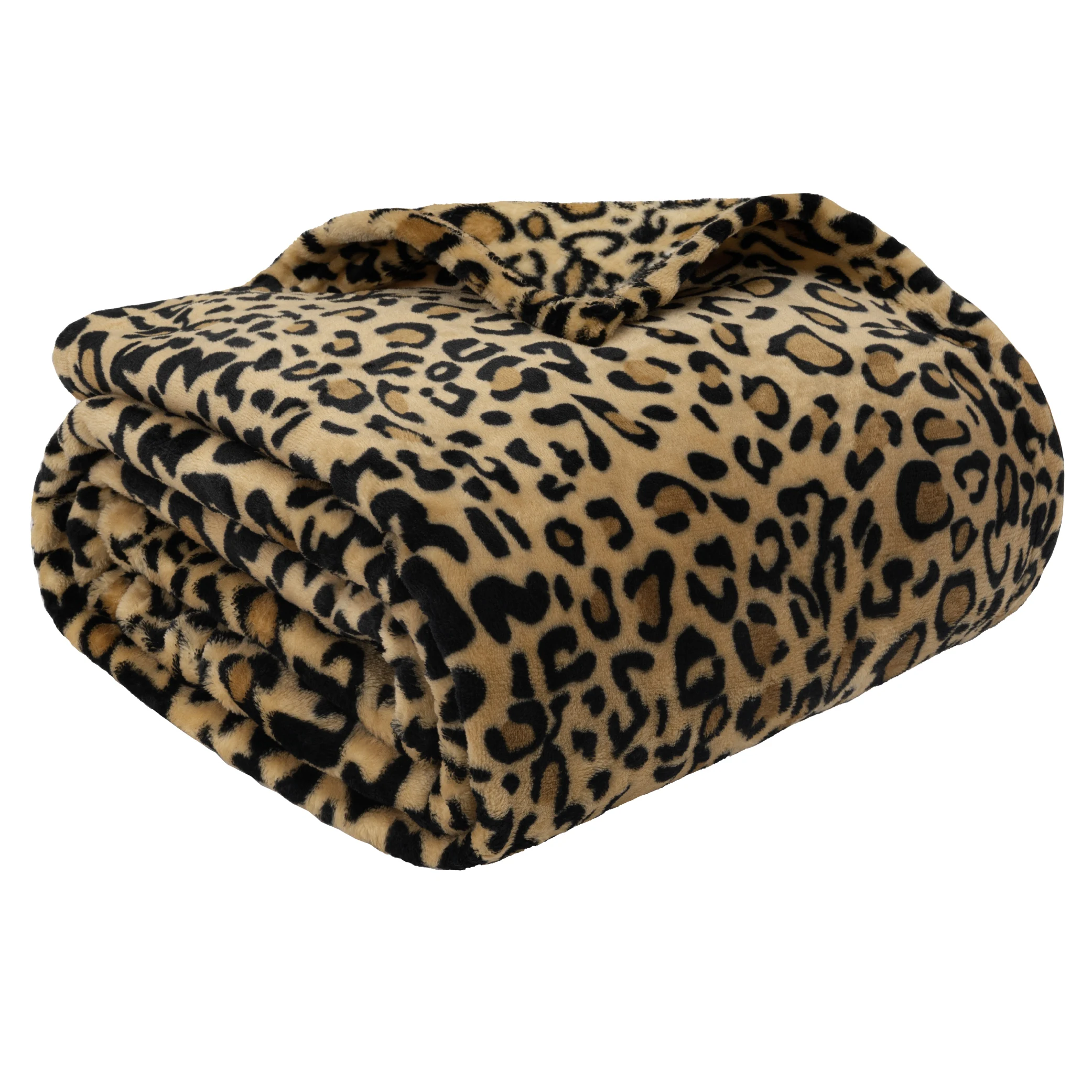 Cheetah Print Fleece Throw Blanket Soft Microfiber Leopard Animal Pattern for Sofa Couch Decorative Home Textile