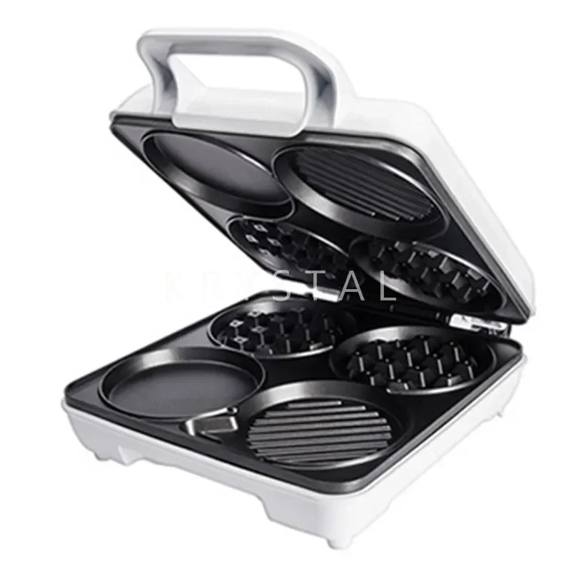 

Home Breakfast Waffle Maker Breakfast Machine Waffle/Egg Baking Machine 1000W Non-Stick Muffin Machine