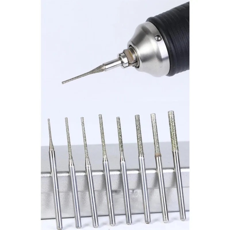 

0.4-1.8mm Diamond Coated Drill Bits 2.35mm Shank Tile Marble Glass Ceramic Hole Saw Tile Hole Opener Diamond Drill Bit