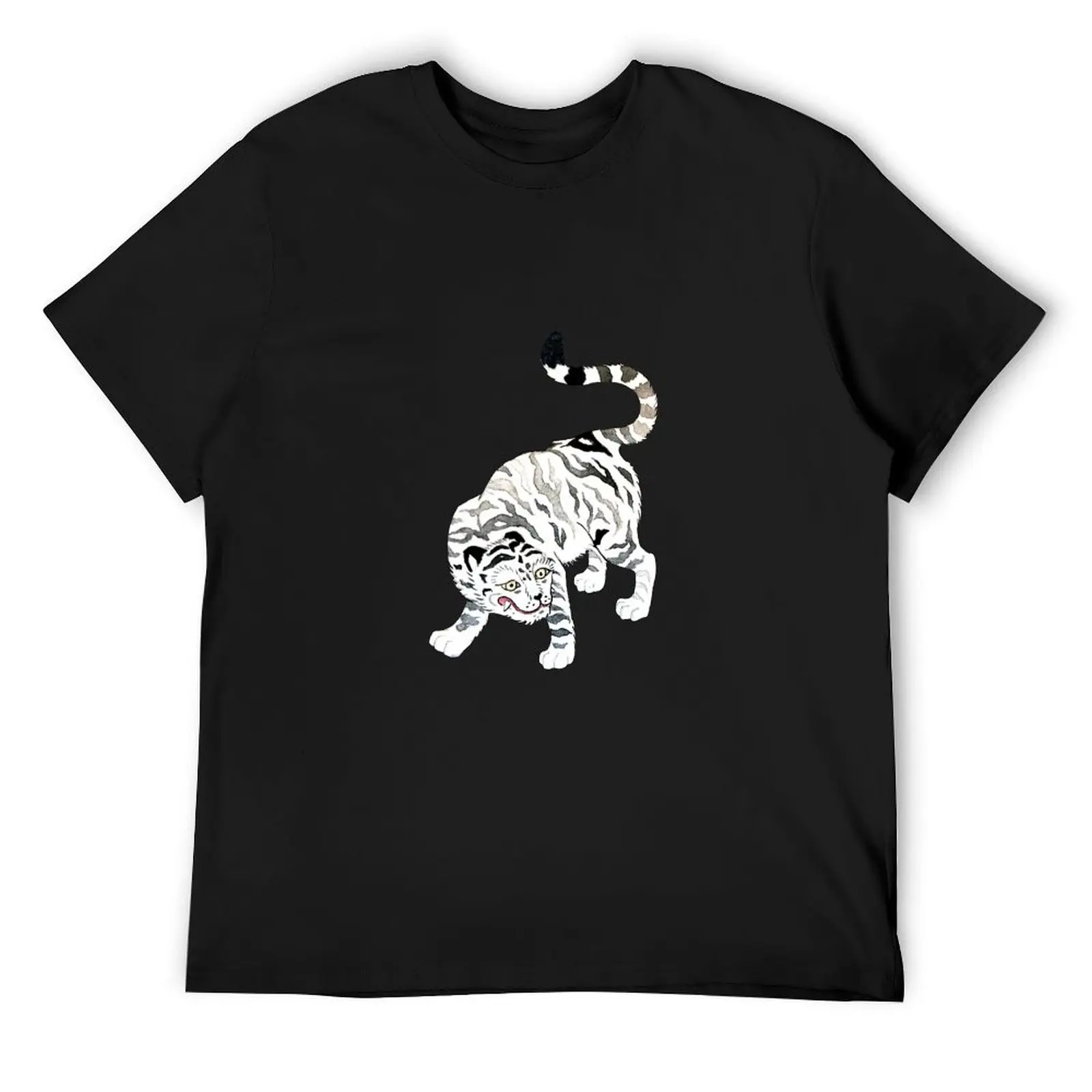 

Korean White Tiger T-Shirt customizeds graphic t shirt vintage new edition t shirt men