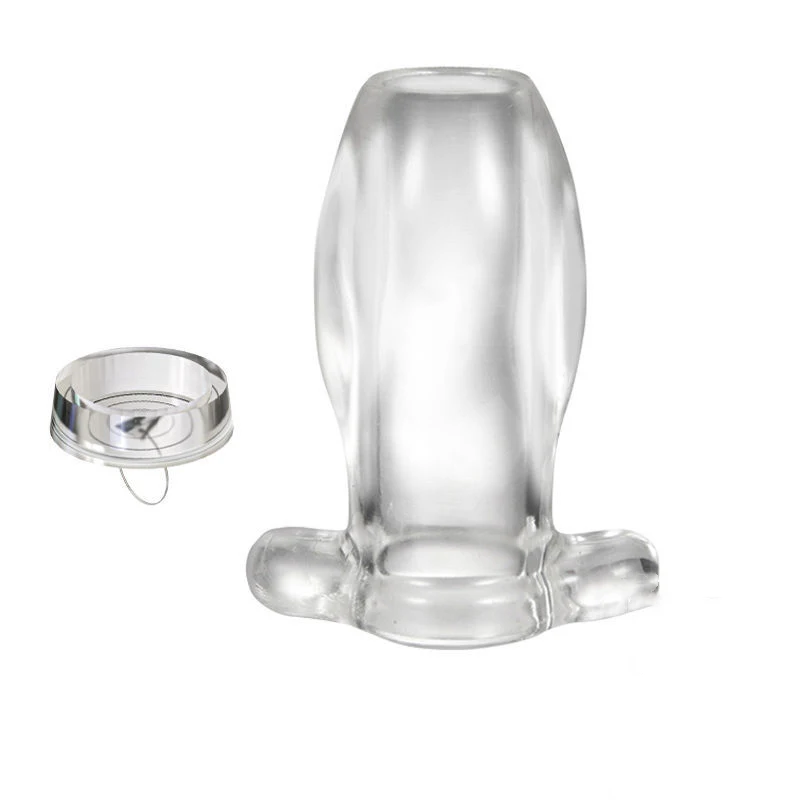 Silicone Hollow Transparent Bidet Enema Plug Anus Shower Enema Douche Enema Clistere Anal Clearning With Plug