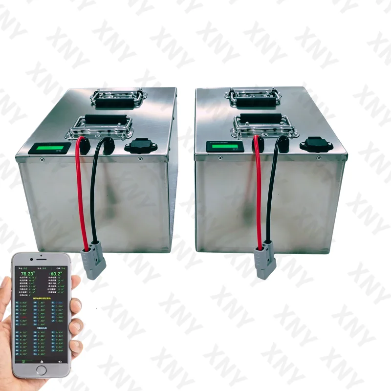 LiFePO4 Lithium Battery 48V 60V 72V 75Ah with Built-In Bluetooth BMS for 2000W - 7000W Electric Bike/Moped Car Electric Scoo