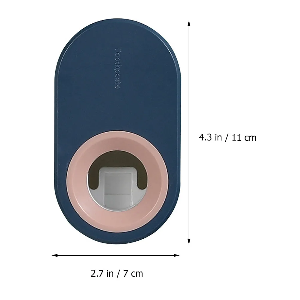 2Pcs Automatic Toothpaste Dispenser Set Wall Mounted No Hole Installation Hygienic Non Contact Squeezer for Bathroom Hotel