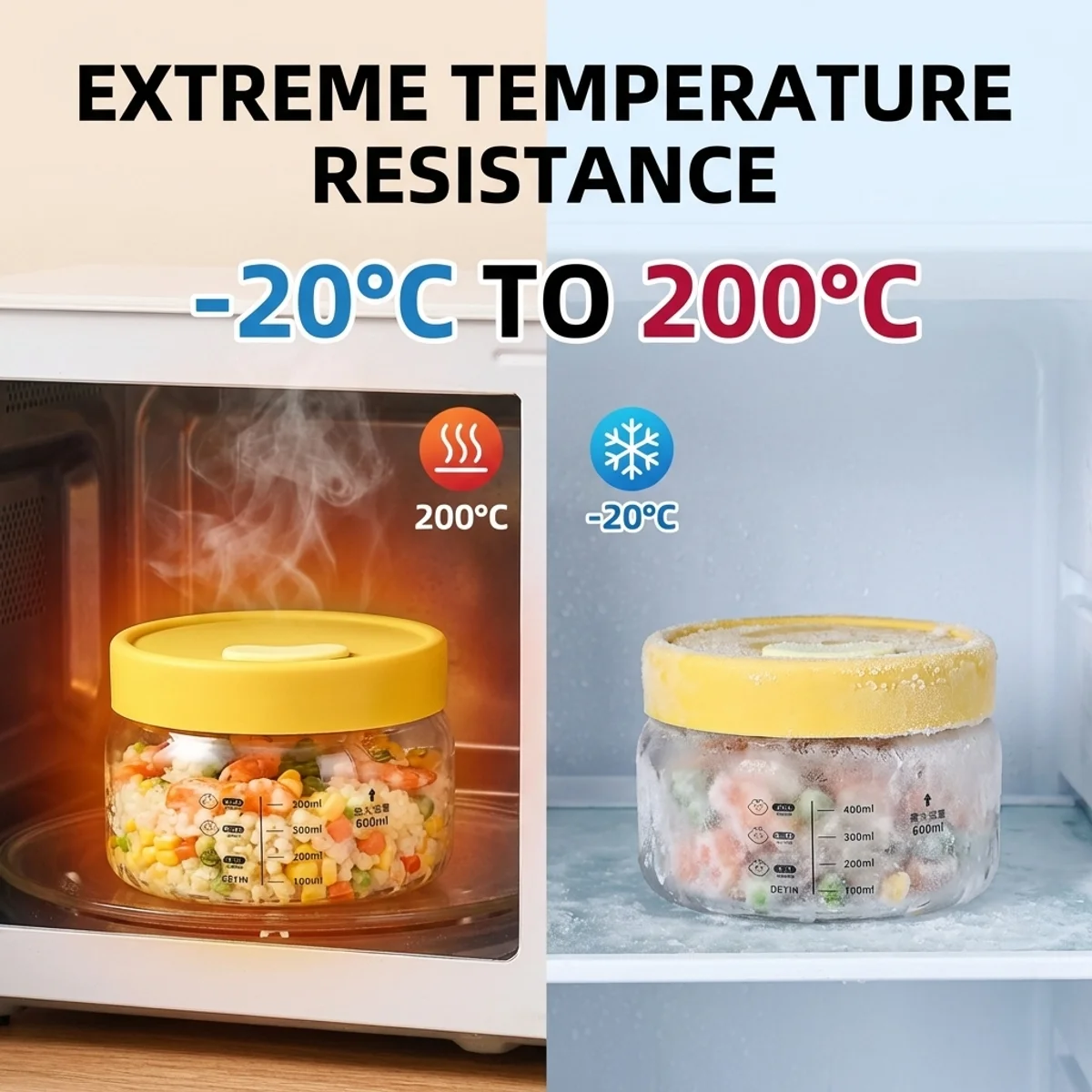 Schüssel aus hochwertigem Boro – Meal Prep Yellow Bewertung und Preis