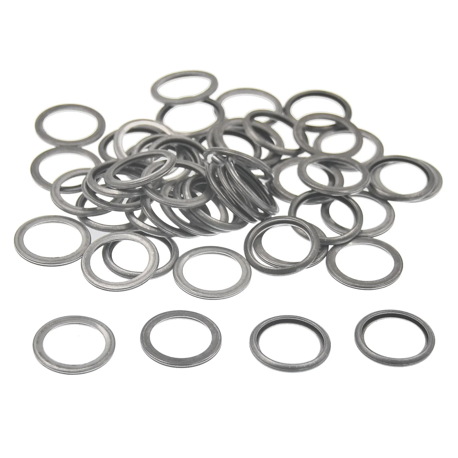 

50Pcs Plug Drain Washer Auto Oil Gasket Seal Fits for Subaru