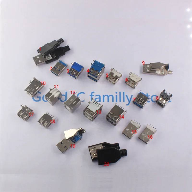 10/5PCS USB 3.0 Connector Male Female Socket High Speed Data Transmission USB3.0 USB USB3.0 Jack For Laptop U Disk Printer