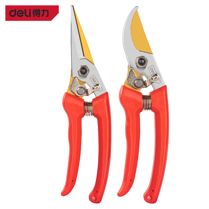 2 Pcs Professional Pruner Garden Scissors Sharp Bypass Pruning Shears Tree Trimmers Secateurs Hand Clippers for Garden Scissors