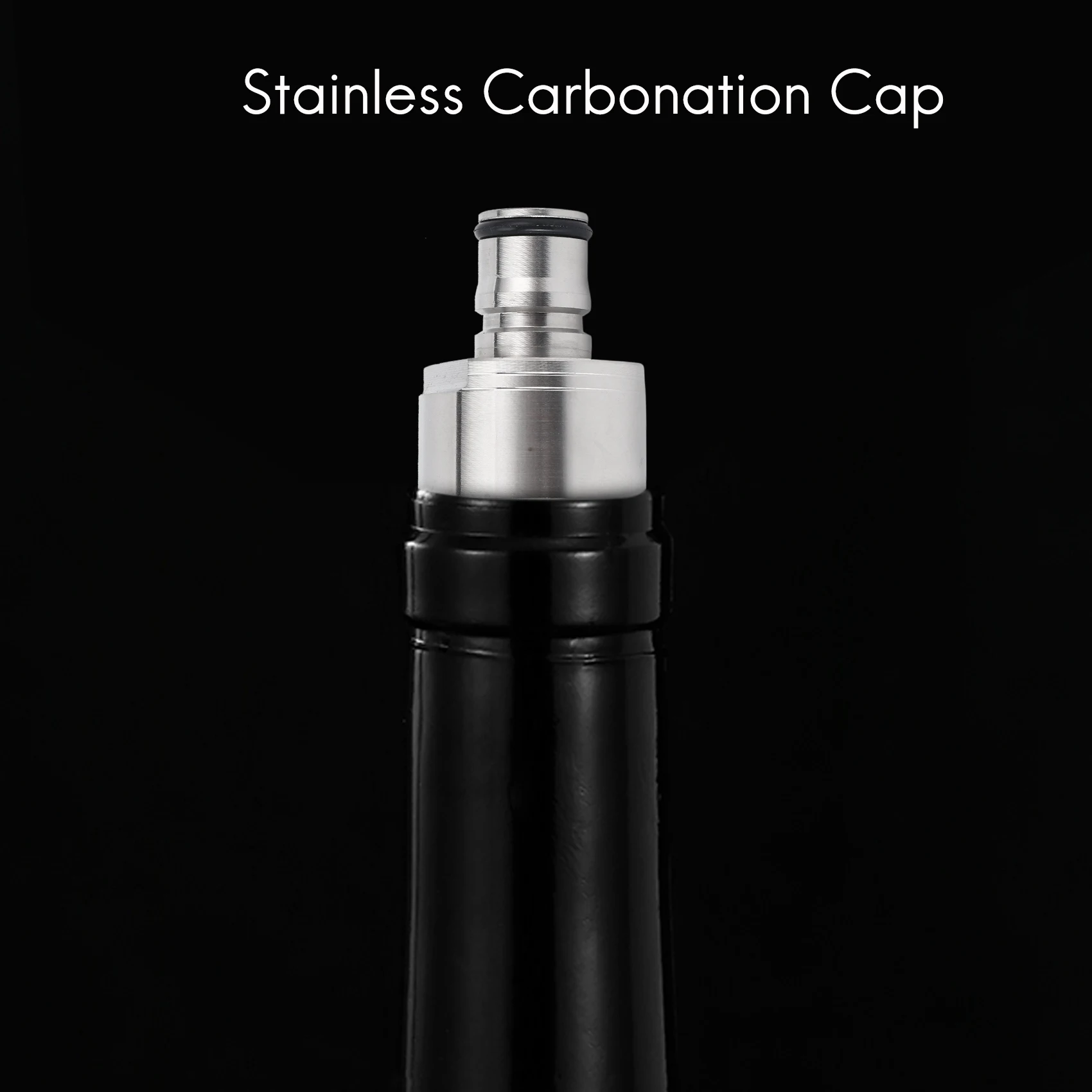 2Pcs/Lot 304 Stainless Steel Carbonation Cap 5/16 Inch Barb, Ball Lock Type, Fit Soft Drink PET Bottles, Homebrew Kegging