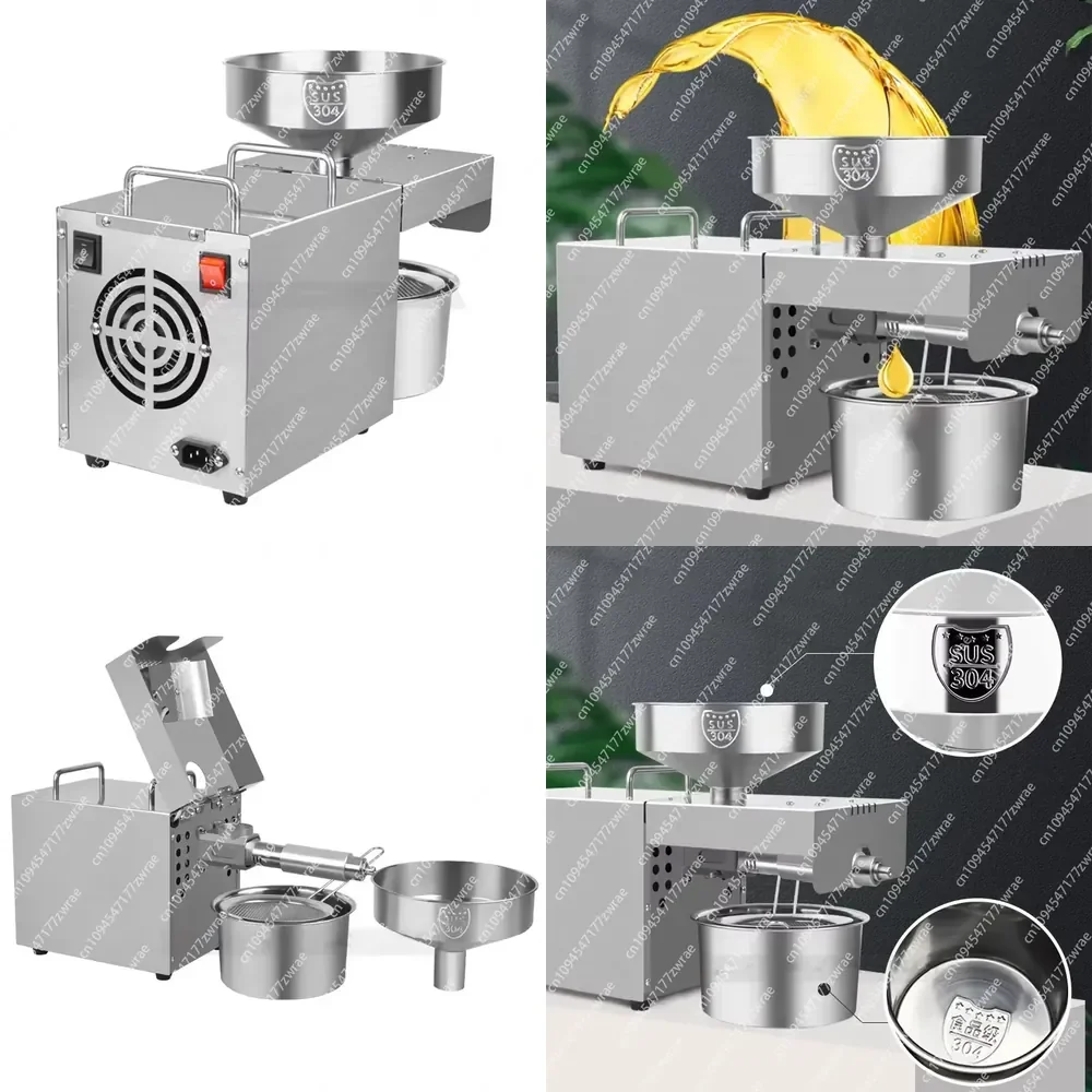 Mini Commercial Use Oil Press Machine/Sunflower Sesame Coconut Peanut Oil Extractor Vegetable Seeds Oil Pressers