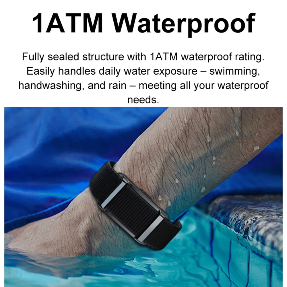 Pelacak Kebugaran Olahraga Gelang Pintar Tanpa Layar Monitor Denyut Jantung Tidur Pedometer Pengingat Panggilan Gelang Pasangan Tahan Air