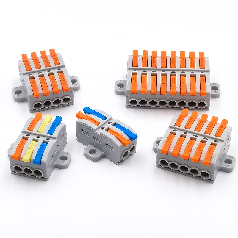 LED Light Source cabo conector, Mini Terminal, divisor condutor, parafuso base fixa, trilho de guia, opcional