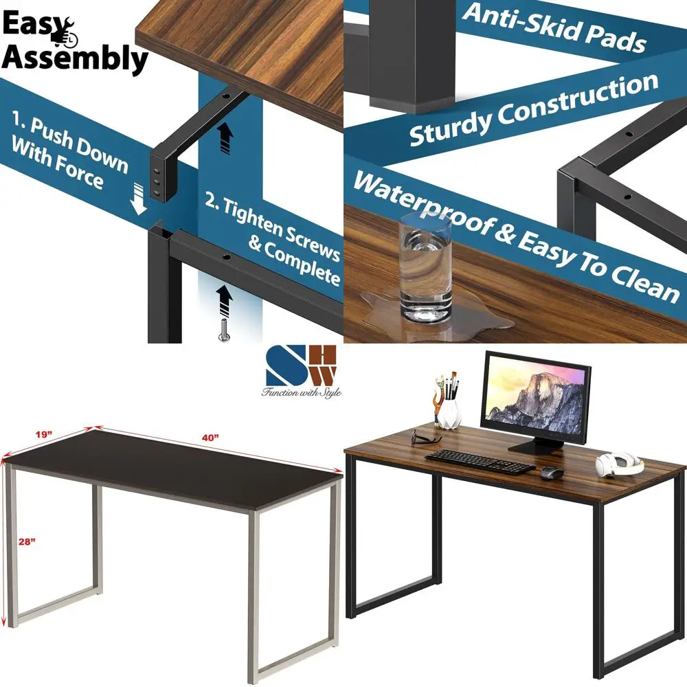 

40 столов для домашнего офиса из орехового дерева — стиль Mission