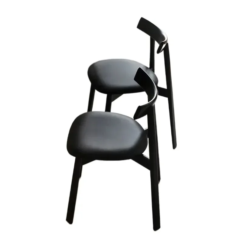 كرسي دارث فيدر لتناول الطعام من الخشب الصلب الاسكندنافي، كرسي منزلي بسيط وحديث، شقة صغيرة فاخرة، كرسي طاولة مطعم الفندق #1