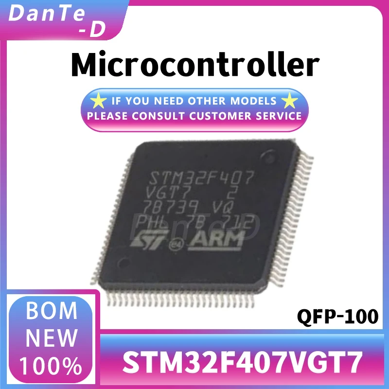 STM32F407VGT7 New Original 8/16/32 Microcontroller Chip QFP-100