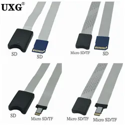 48CM/60CM SD Card Female To TF Micro SD Male SD To SD/TF To TF Flexible Card Extension Cable Extender Adapter Reader Drop Ship