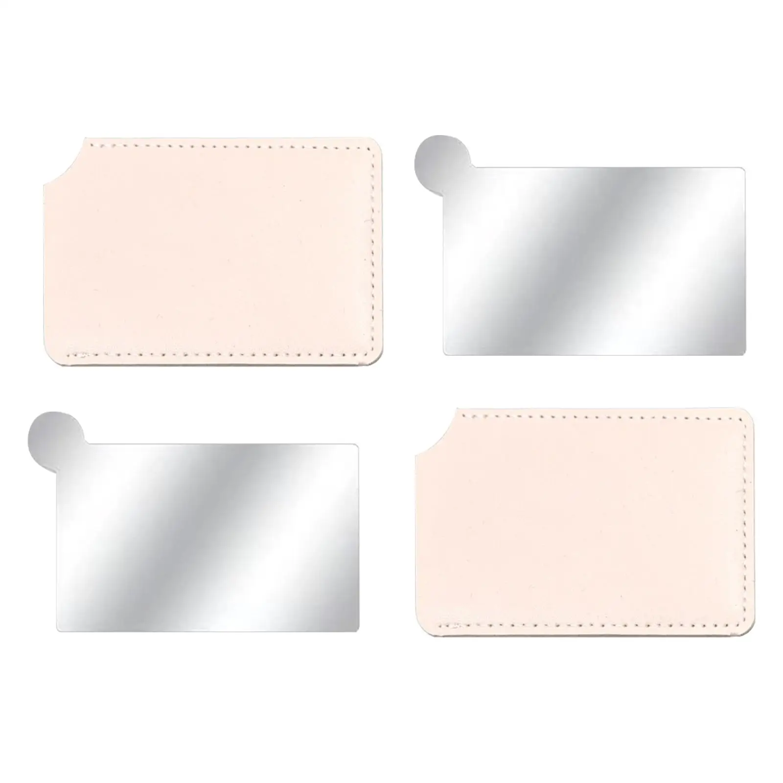 5xMakeup Mirror Purse Mirror Multifunction Mini Miniature Mirror Travel Mirror Yellow