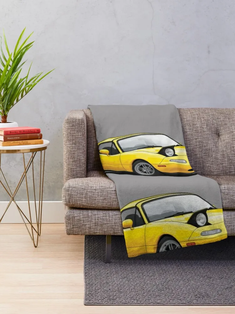 Mx5 / Miata NA MK1 illustration Throw Blanket Sofas Luxury Brand Thermal Decoratives Blankets