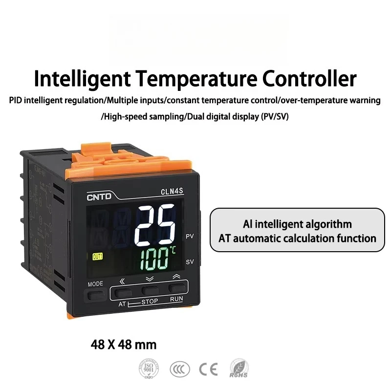 100-240VAC 50HZ 9999 (4 Digit) High-Speed Sampling Dual Digital Display Temperature Controller Electric ODM