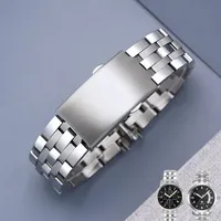 Watch Bracelet For TISSOT 1853 PRC200 T17 T461 T055 T014 Men Fold Clasp Strap Stainless Steel Watch Band Chain 19mm 20mm
