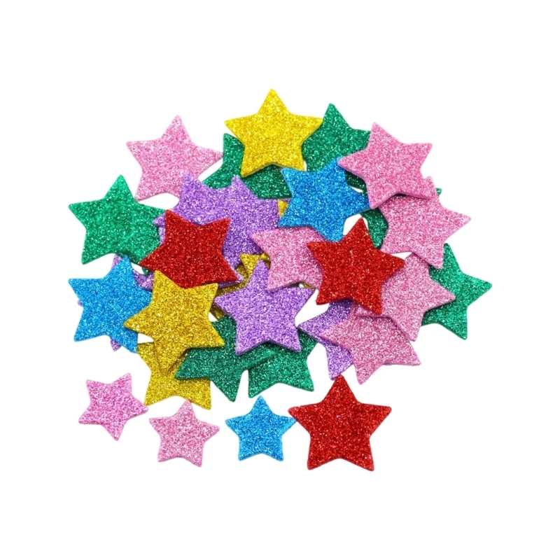 Sparkling Number Heart Star Decorative Sticker Adhesive Foam Sticker for Kid 77JC