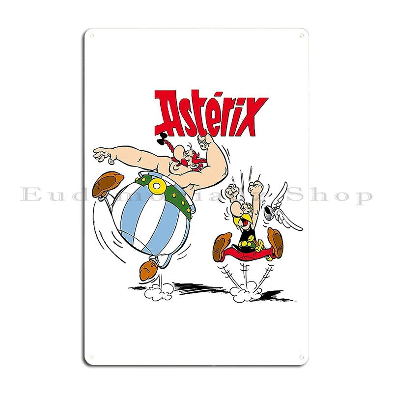 Asterix And Obelix cartoon design Panoramix Distressed Epparel Metal Mural Customize Wall Mural Kitchen Tin Sign Posters