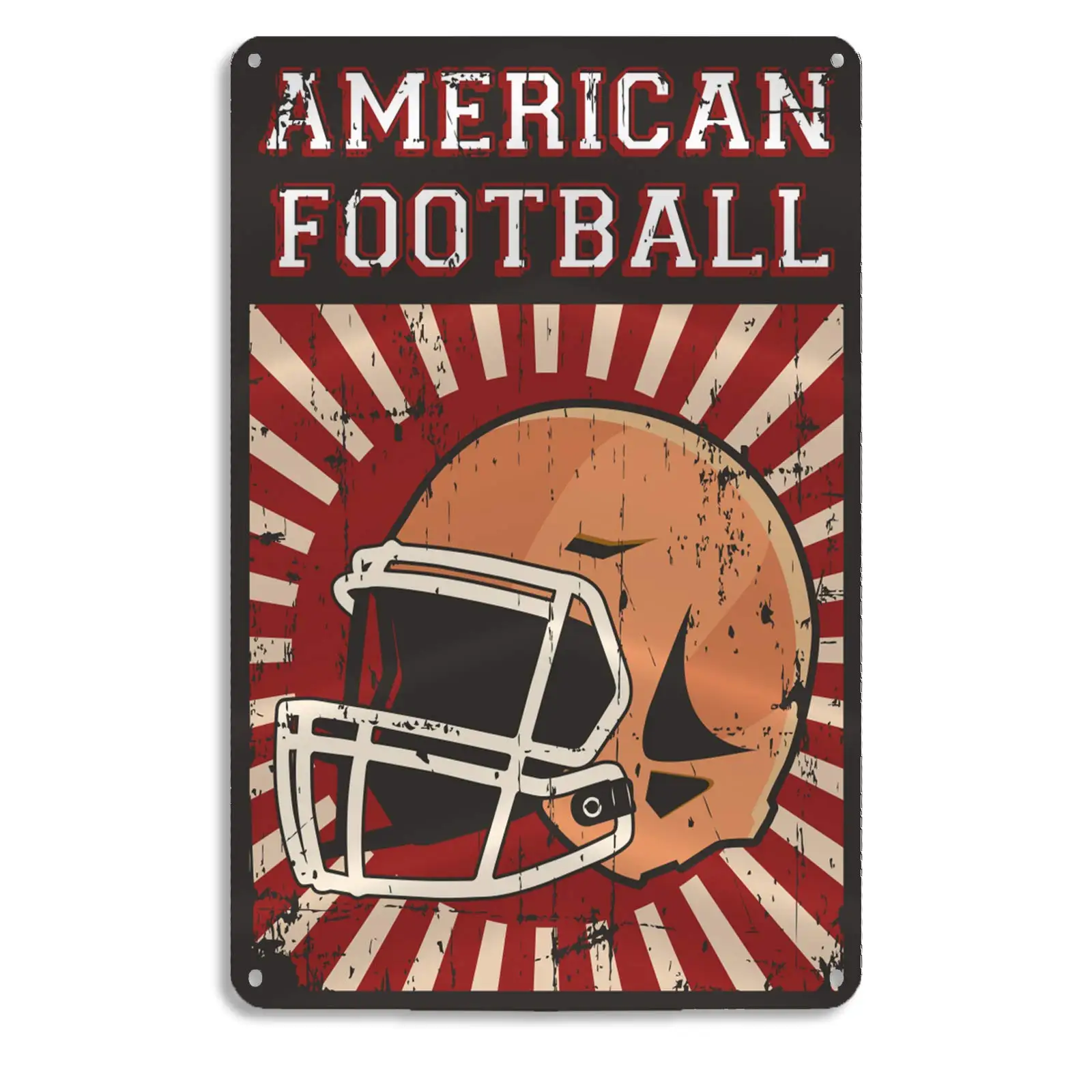 Lesiker Retro Tin Signs ​Vintage Signs Rugby Sport Retro Pop Home Wall Decoration Metal Plaques -12