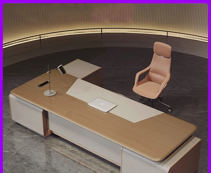 Boss Desk Chairperson Simple Modern Manager Office Desk and Chair Combination President Taipan Desk