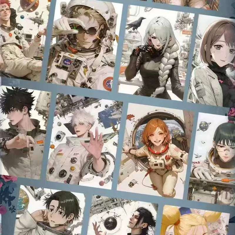 Set Kartu Koleksi Anime Jujutsu Kaisen X7 Cultural Creation, Akrilik Transparan Tinggi, Set Lengkap, Kartu Perdagangan Anime, Hadiah
