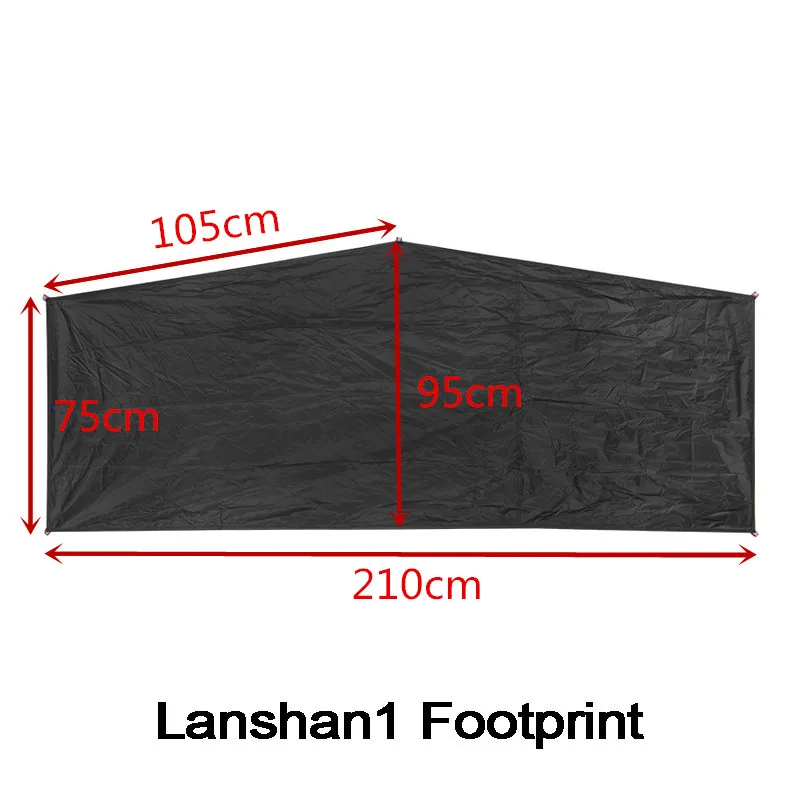 3F UL GETRIEBE Lanshan1 / Lanshan 1pro / Lanshan 2 / Lanshan 2pro Original 15D Silnylon Wasserdichte Bodenwanne Footprint Zelt