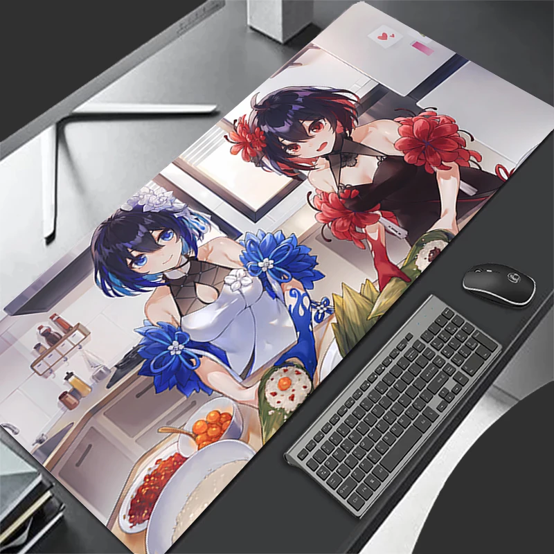 Mousepad Pattern Game Pad Rubber Mouse Pad H-honkai Impact 3 Accessories Desk Mat Non Slip Table Mat Gamer Cabinet Keyboard Pad