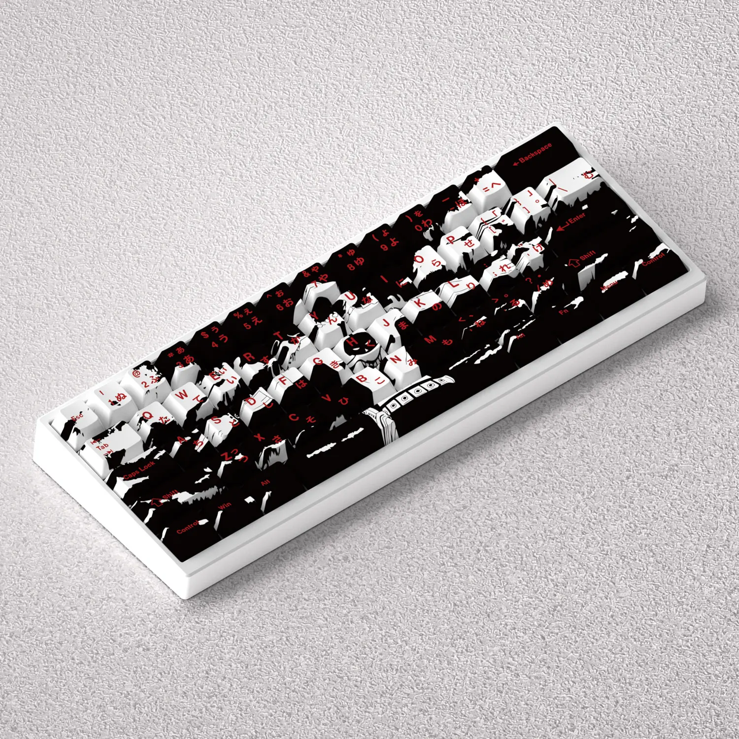

84 73 Ace Keycaps Anime Side Print Backlight PBT Dye Sublimation Cherry Height for Mechanical Keyboard Mad 60he 68he AK-KO FUN60