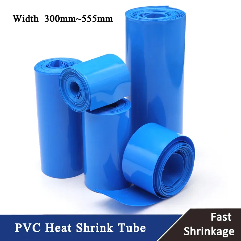 

1m~10m PVC Heat Shrink Tube 18650 Lipo Battery Pack Width 300mm ~ 555mm Insulated Protection Film Wrap lithium Case Cable Sleeve