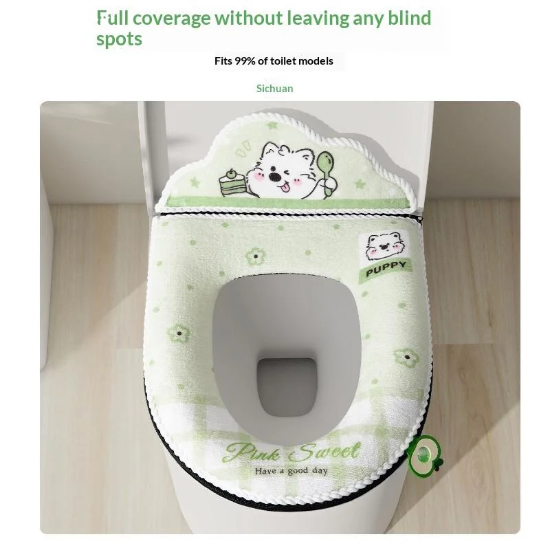 AnswerCover With Backrest, Soft Warm Washable Toilet Cushion With Aromatherapy Scent Pod For Bathroom Great Finds For The Home