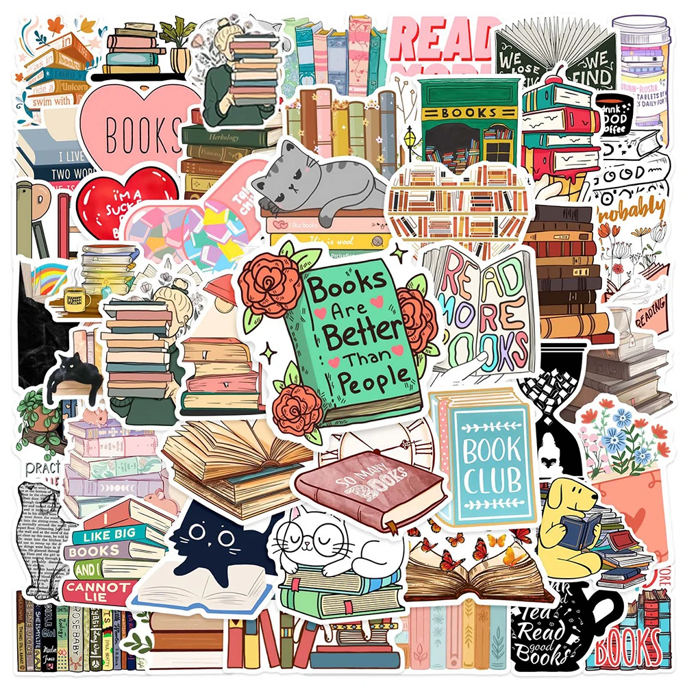 10/30/50PCS Tagebuch Buch Lesen Aufkleber Ästhetische DIY Sammelalbum Notebook Telefon Laptop Gepäck Schreibwaren Graffiti Aufkleber spielzeug