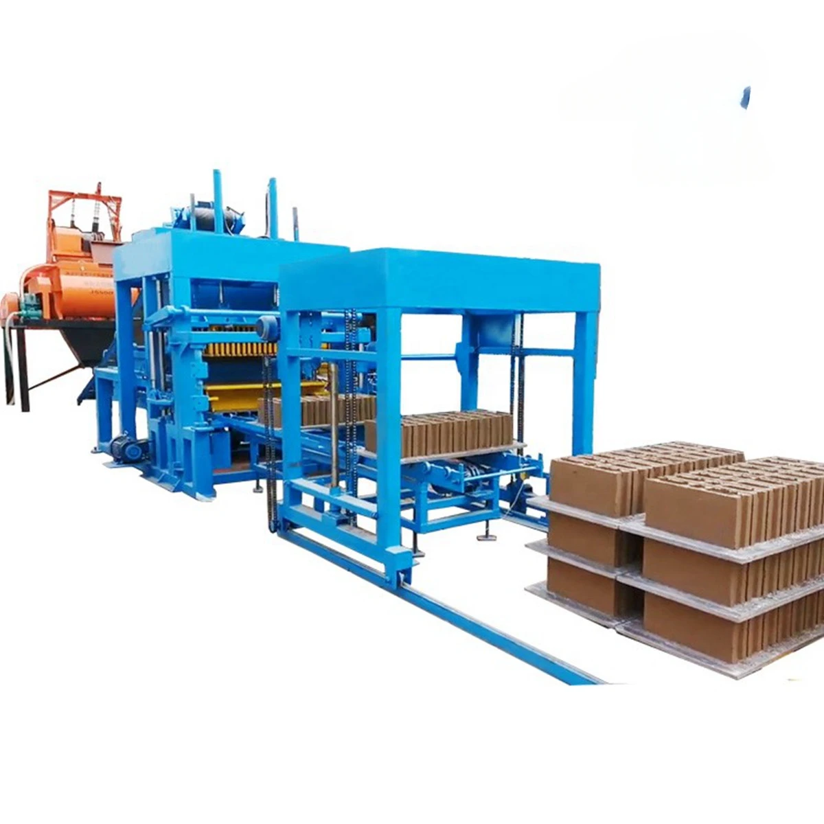 YG QT5-15 Automatic Hydraulic Press Brick Machine Earth Concrete Hollow Paver Block Bricks Making Machinery