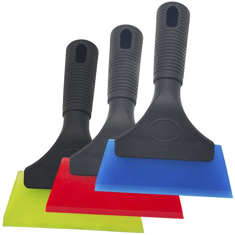 

3PCS Automotive Window Film Glass Scraper Vinyl Packaging Kit for Wallpaper and Film Scraping Mirror Shower Squeegee Cleaning