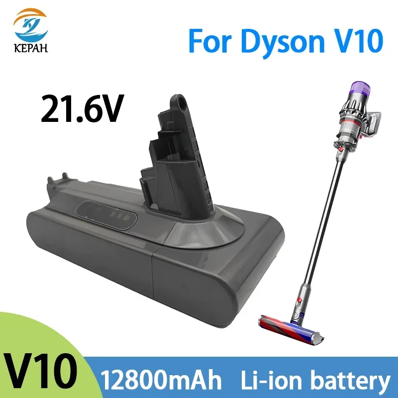 V10 Replacement Battery Lithium-ion 25.2V 12800mAh For Dyson V10 Cleaner RH-10 SV12 Battery Pack 7-CELL(206340) SV14 7INR21/70