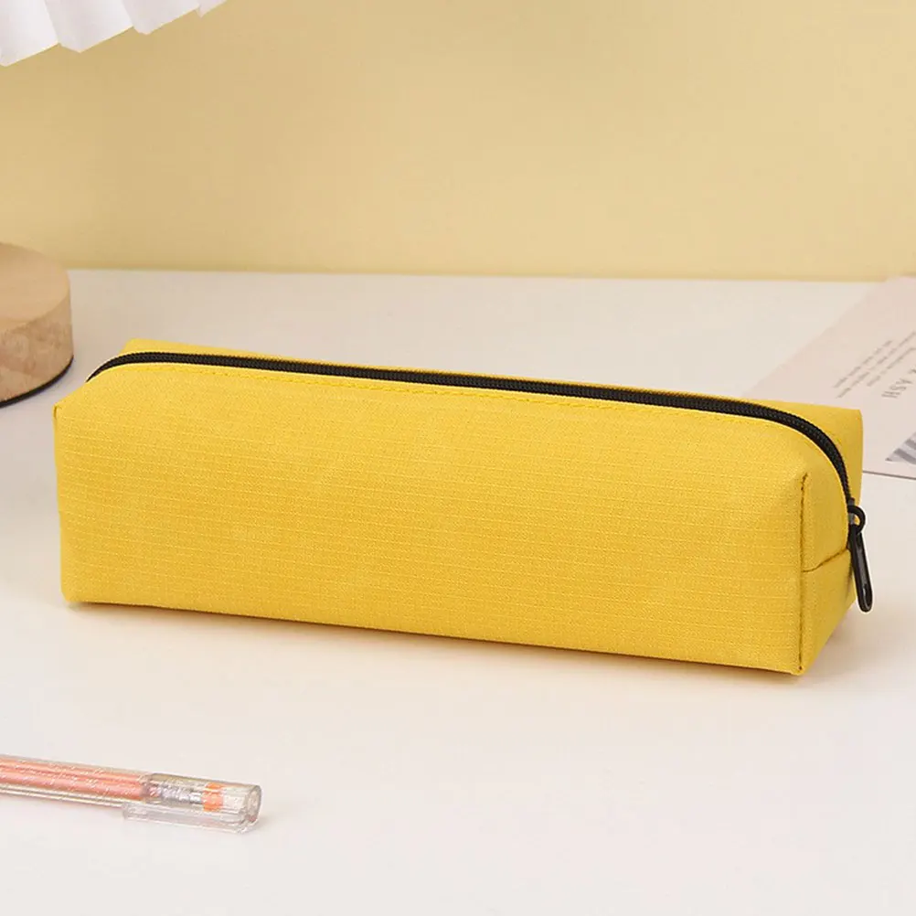 

Oxford Cloth Pencil Bag Large Capacity Zipper Design Lightweight Portable Pen Storage For Students Office Daily Use
