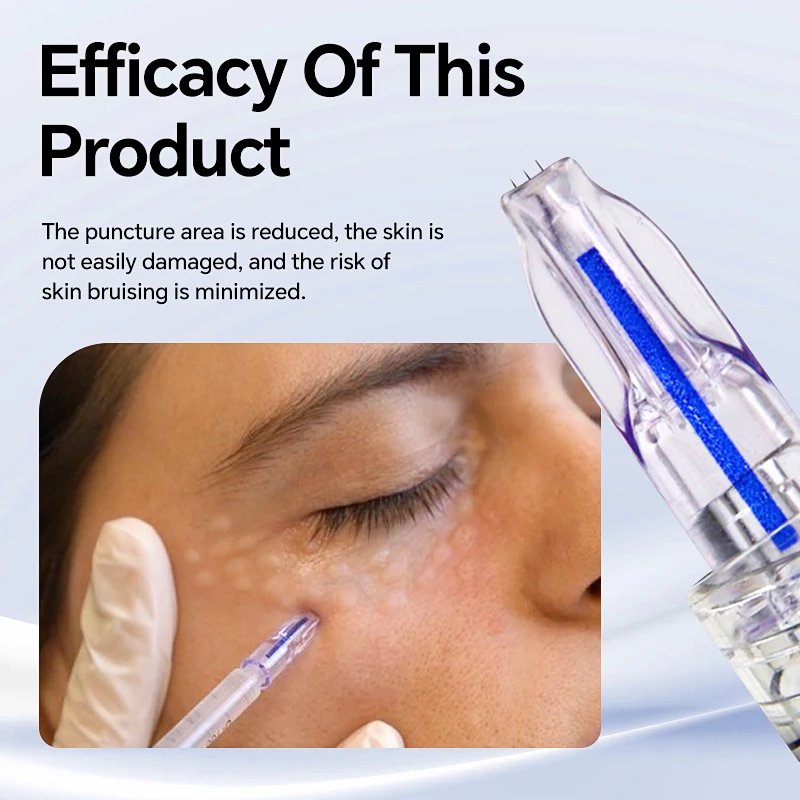 Nanosoft aguja 34g microagulha estéril 0.6/1.0/1.2/1.5 beleza indolor superfina descartável micro ponta agulha