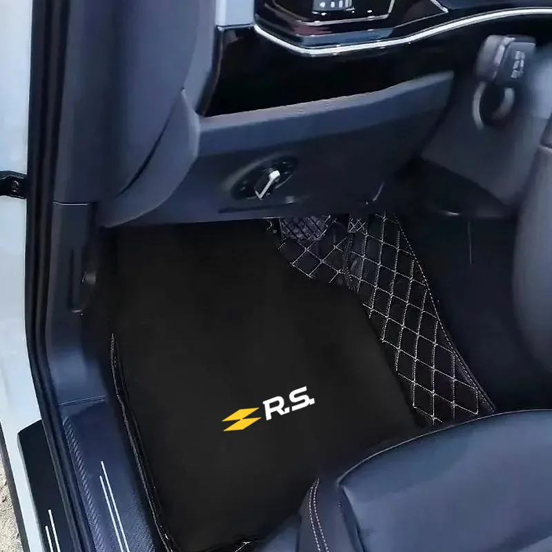 

Car Floor Mat Front Rear Automotive Carpet Floor Mat For Renault RS Clio 2 3 4 5 6 MK2 MK3 MK4 Sport Koleos Captur Kadjar Megane
