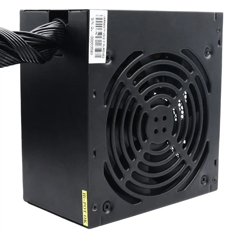 Alimentation électrique 700W 80 Plus Bronze ATX PC PSU Non modulaire 110-220V 20 + 4 broches ventilateur Ultra silencieux adapté aux serveurs d'ordinateur de bureau