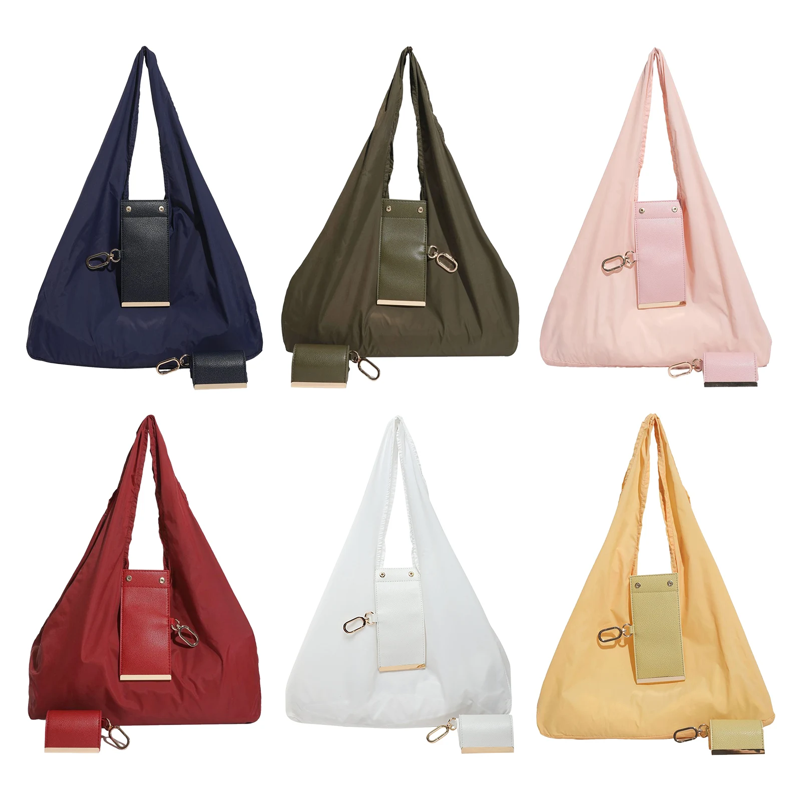 Commuter Underarm Bag with Key Ring Expandable Foldable Supermarket  Bag for Women Ladies Work Travel Commuting