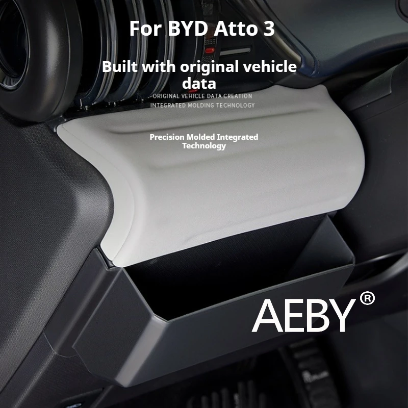 

AEBY For BYD Atto 3 Smart Driving Edition 2022-2025 Car Interior Organizer, nder Steering Wheel Storage Box,Interior Accessories