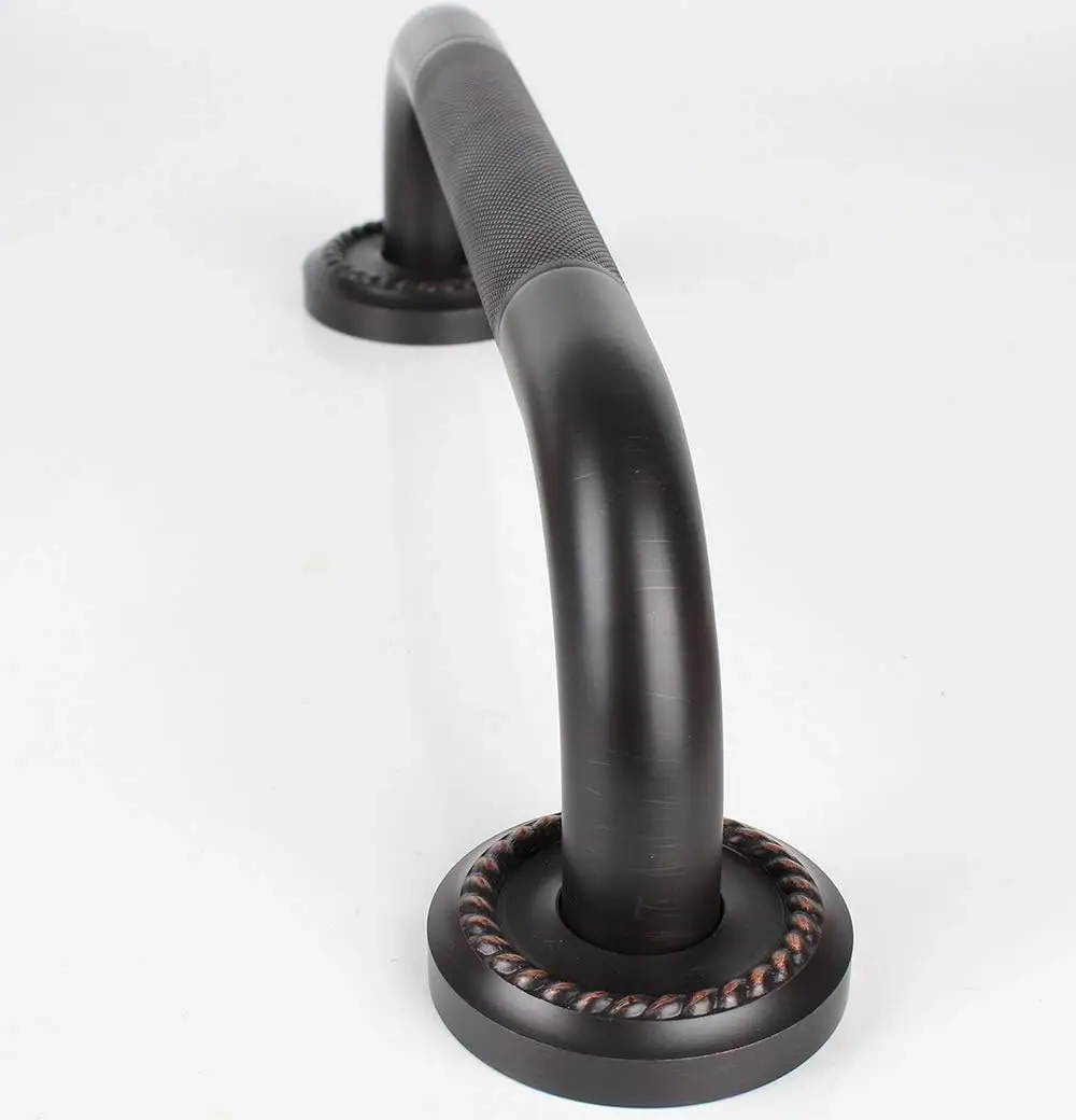 

24-Inch Grab Bar with Anti-Slip Handrail, Oil Rubbed Bronze Bathroom Safety Rail for Shower and Tub